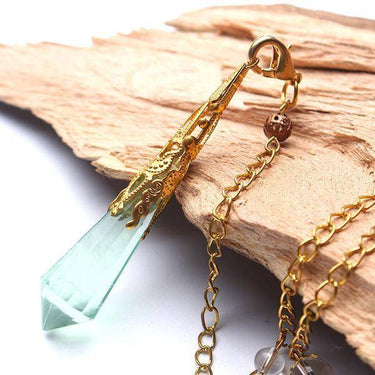 Natural Green Fluorite Orgone Pendant